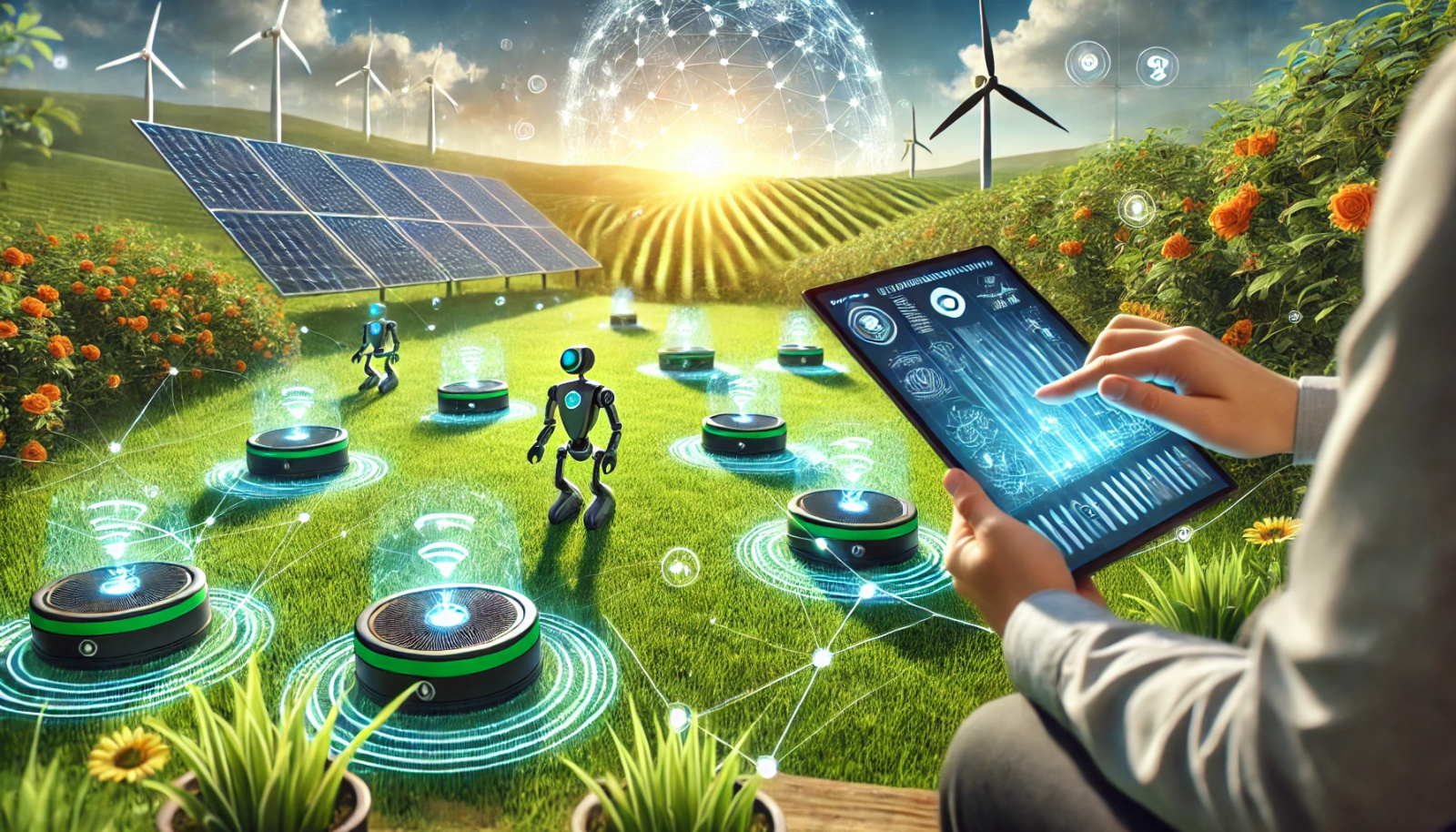 dall·e-2025-01-03-17.31.31---a-futuristic-garden-scene-showcasing-advanced-lawn-care-technology.-the-image-features-a-lush-green-lawn-with-embedded-sensors-and-small-robotic-devic.jpg